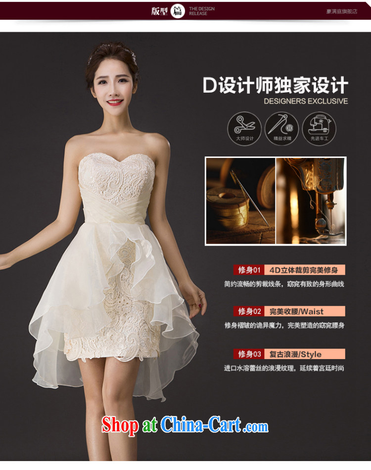 Her spirit wiped his chest service toast spring new short dress lace soft Web shaggy dress bridal wedding bridesmaid clothing M pictures, price, brand platters! Elections are good character, the national distribution, so why buy now enjoy more preferential! Health