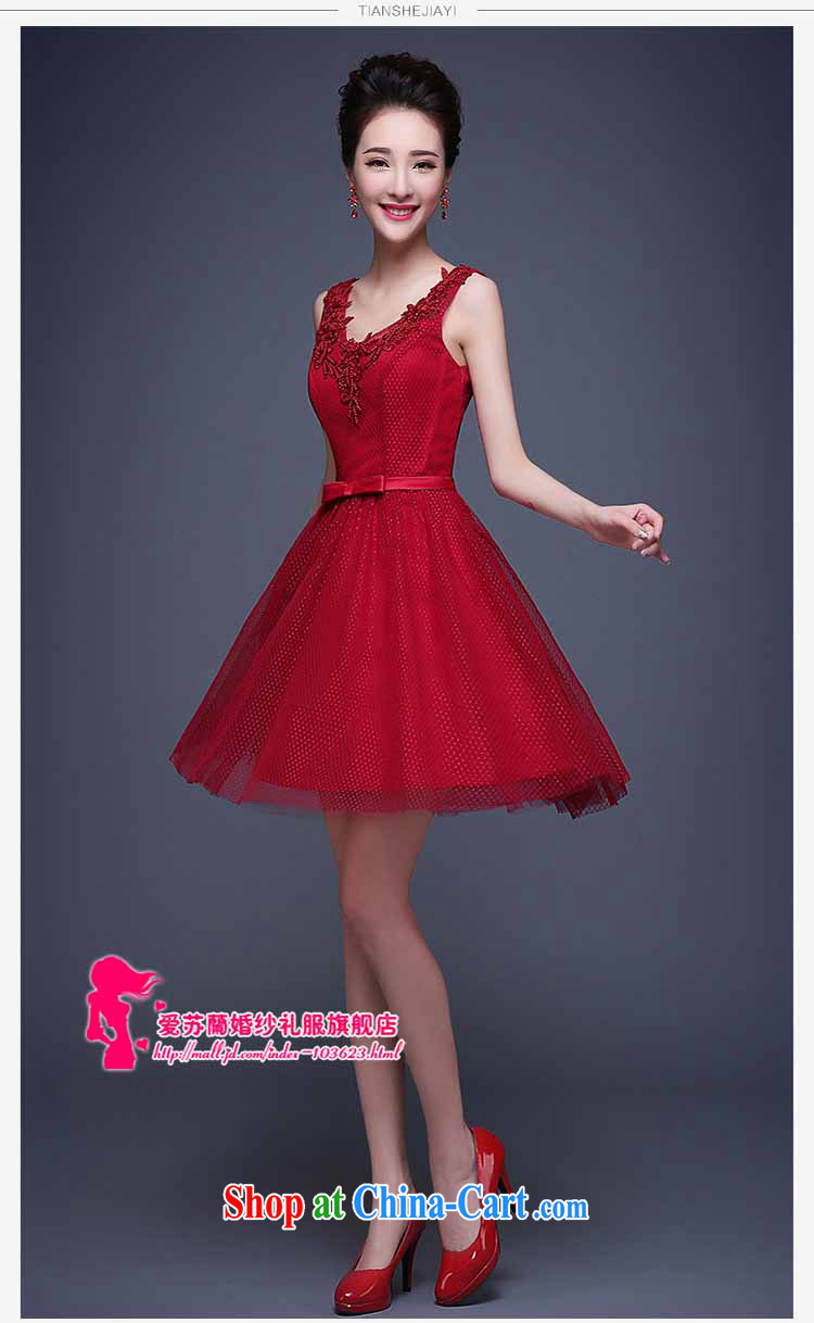 Evening Dress 2015 new summer short, banquet dress dress girl bride toast wedding clothes fashion a Field shoulder red will not do not switch pictures, price, brand platters! Elections are good character, the national distribution, so why buy now enjoy more preferential! Health