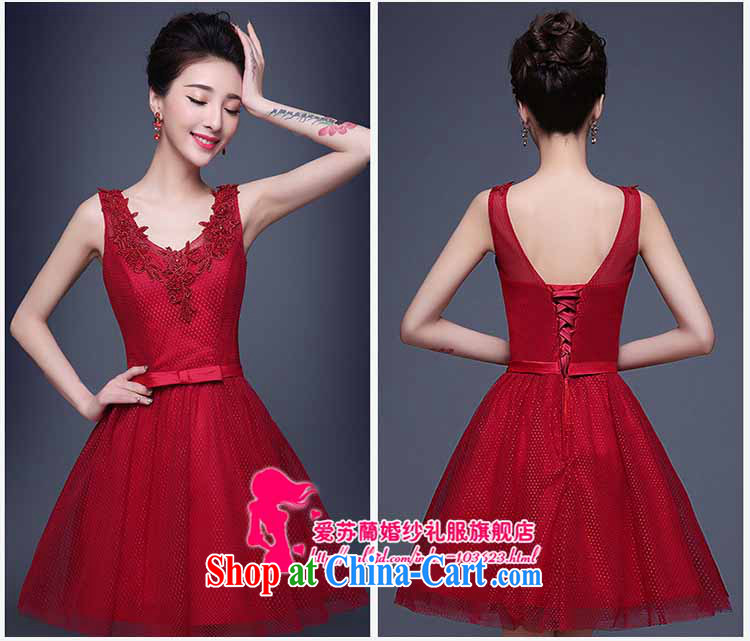 Evening Dress 2015 new summer short, banquet dress dress girl bride toast wedding clothes fashion a Field shoulder red will not do not switch pictures, price, brand platters! Elections are good character, the national distribution, so why buy now enjoy more preferential! Health