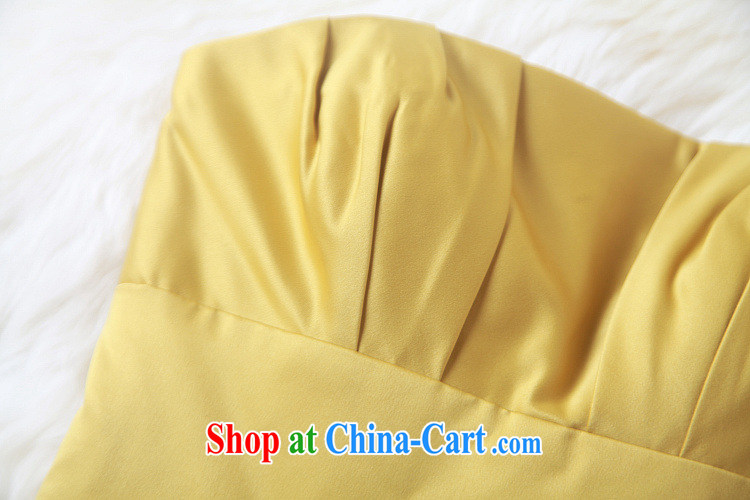 hamilton 2015 yuan a stylish literary lady aura ceremony dress dress dress a field for erase chest dresses T 3148 yellow XL pictures, price, brand platters! Elections are good character, the national distribution, so why buy now enjoy more preferential! Health