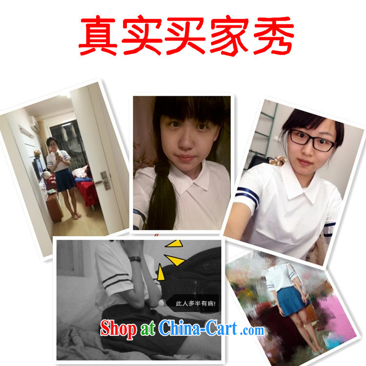 Aviation poetry flower 2015 Korean summer course students serving sailors JK school uniforms, school uniforms short sleeve female Kit white XXL pictures, price, brand platters! Elections are good character, the national distribution, so why buy now enjoy more preferential! Health