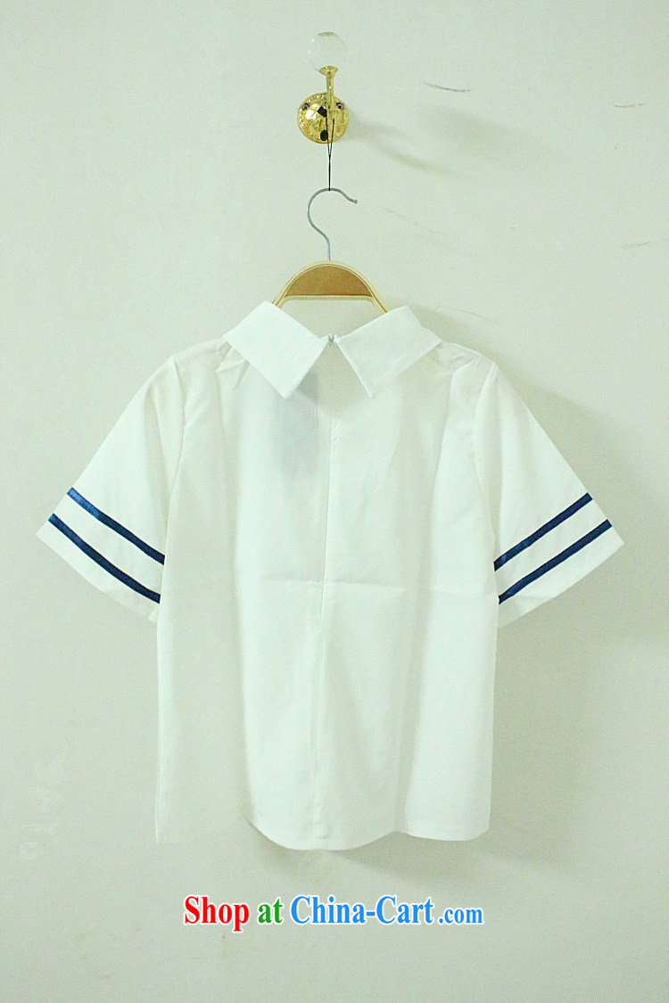 Aviation poetry flower 2015 Korean summer course students serving sailors JK school uniforms, school uniforms short sleeve female Kit white XXL pictures, price, brand platters! Elections are good character, the national distribution, so why buy now enjoy more preferential! Health