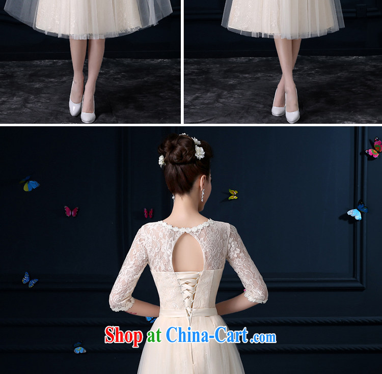 A good service is 2015 new bridesmaid clothing female summer, long, small wedding dress dress bridesmaid's sister skirt round-collar dripping hole, the cuff 2 XL pictures, price, brand platters! Elections are good character, the national distribution, so why buy now enjoy more preferential! Health