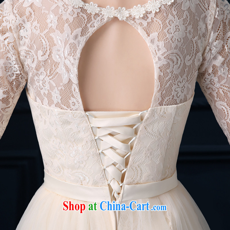 A good service is 2015 new bridesmaid clothing female summer long, small wedding dress dress bridesmaid's sister skirt round-collar dripping hole, the cuff 2 XL, good service, and, shopping on the Internet