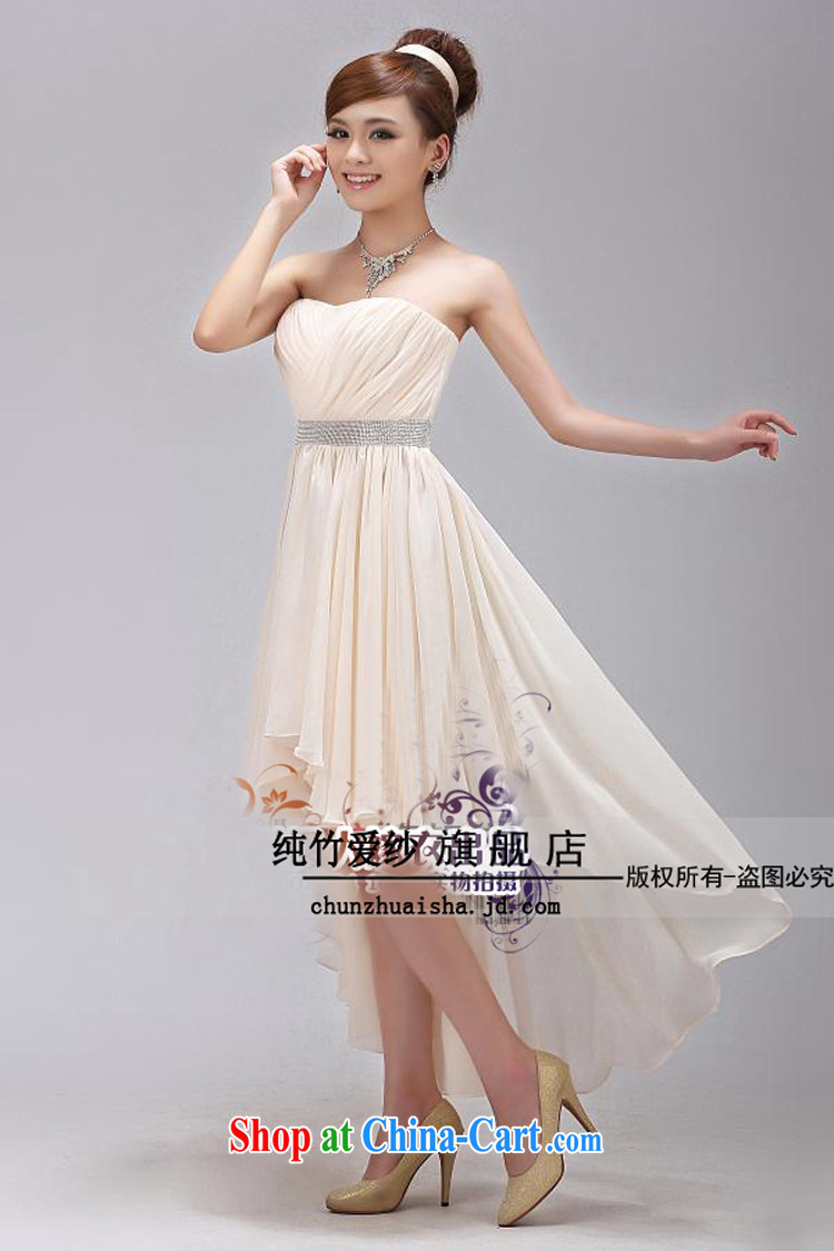 Pure bamboo love dresses wedding dresses 2015 new dress summer Korean Korean brides former short long wedding dresses new bridal gown bridesmaid dress white tailored contact Customer Service pictures, price, brand platters! Elections are good character, the national distribution, so why buy now enjoy more preferential! Health