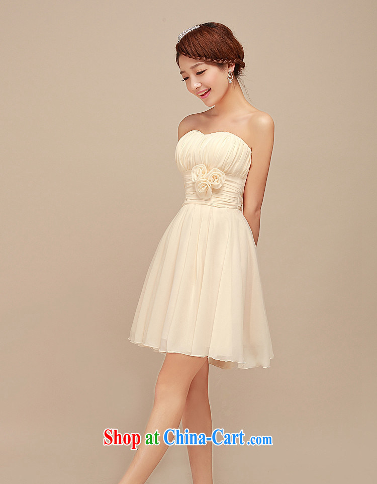 There's a bridesmaid dresses in summer 2015 new Korean bridesmaid serving short banquet dress sister skirt small dress 6105 champagne color, pictures, price, brand platters! Elections are good character, the national distribution, so why buy now enjoy more preferential! Health