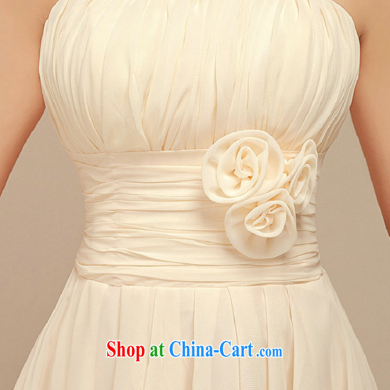 There's a bridesmaid dresses in summer 2015 new Korean version bridesmaid serving short banquet dress sister dress the dress 6105 champagne color code, there's a, shopping on the Internet