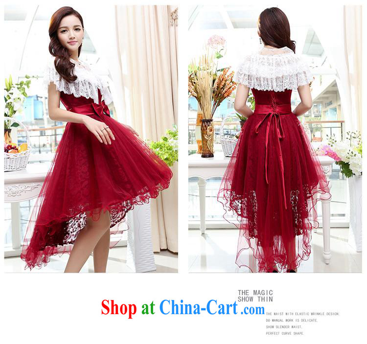 Upscale dress summer 2015 new erase chest dresses dresses short before long shaggy skirts wrapped chest sexy lady wedding, long evening dress apricot XL pictures, price, brand platters! Elections are good character, the national distribution, so why buy now enjoy more preferential! Health