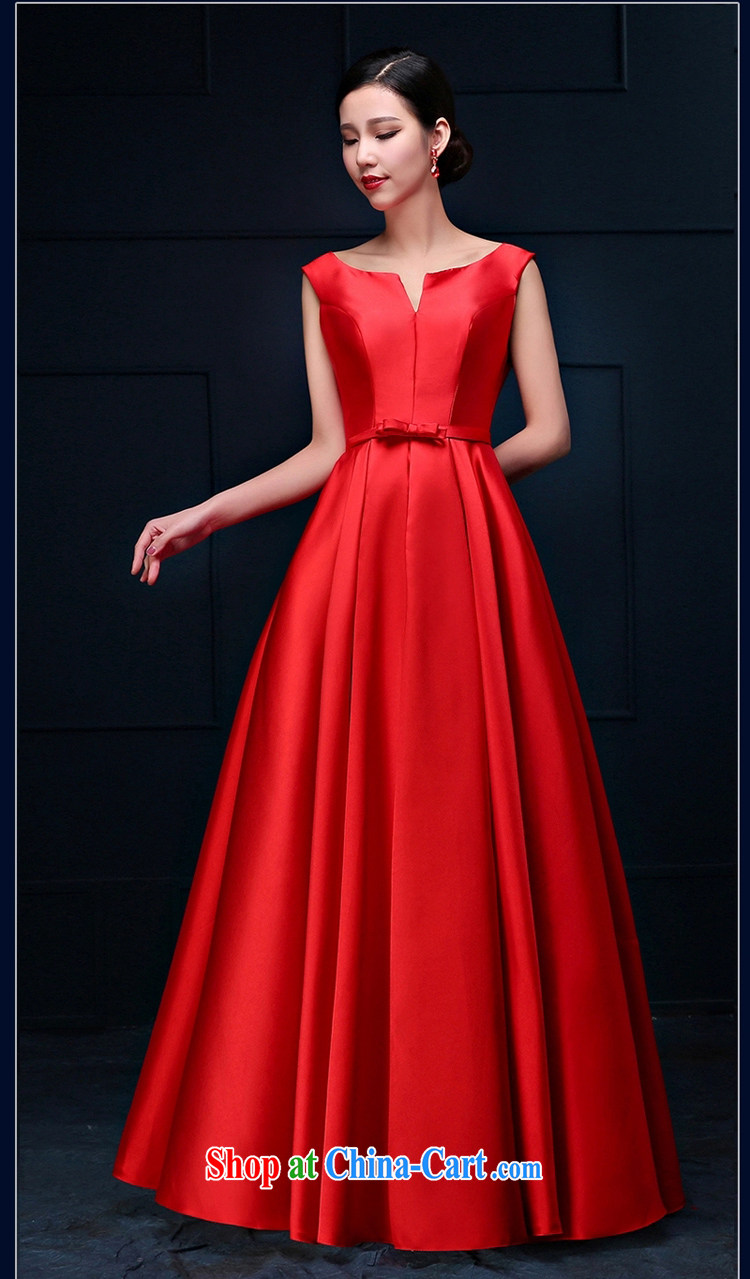 Pure bamboo love yarn bows dress 2015 new marriage long dress dress bridal red stylish evening dress red long S pictures, price, brand platters! Elections are good character, the national distribution, so why buy now enjoy more preferential! Health