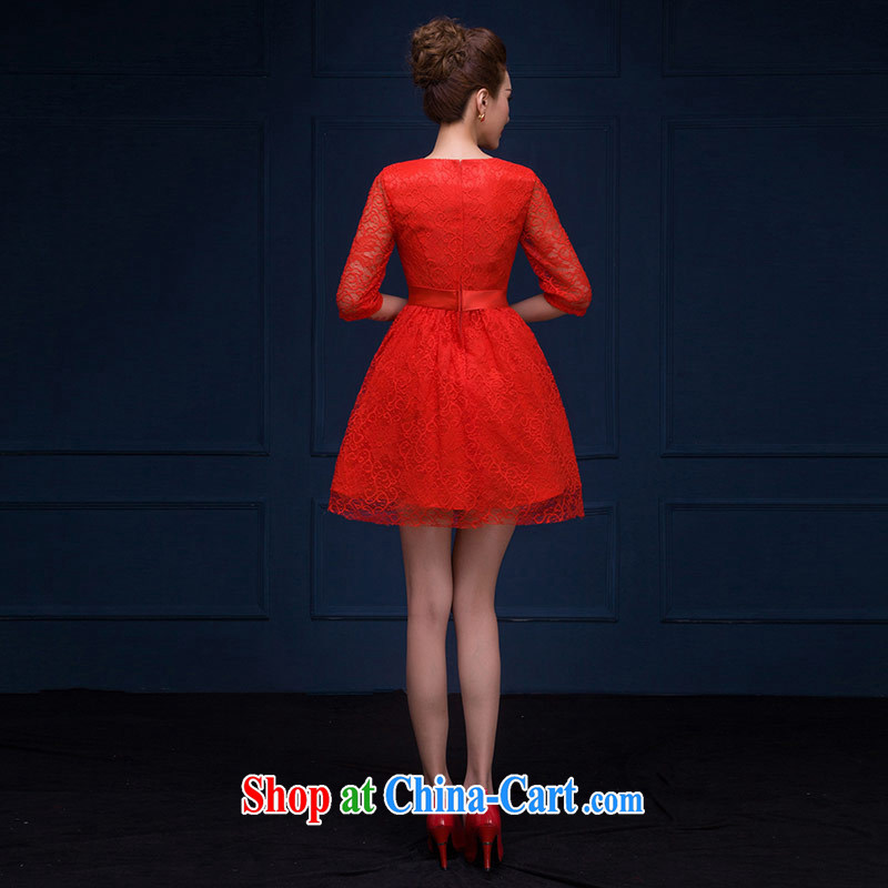 The china yarn 2015 new bride toast clothing Red field shoulder lace with flowers dress wedding wedding dresses Red. size does not accept return and china yarn, shopping on the Internet