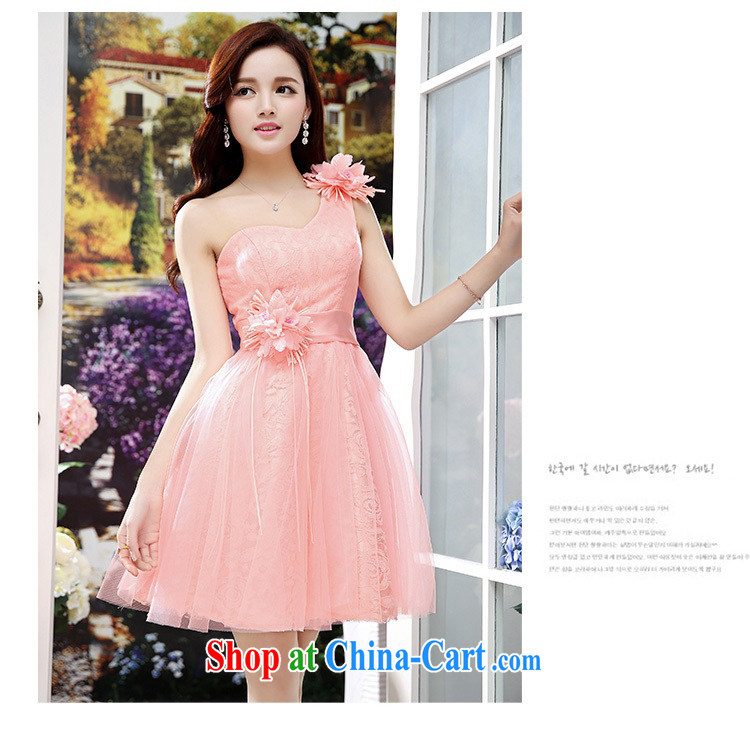 High quality dress single shoulder strap lace Princess skirt summer 2015 elegant and stylish dress dress wedding wedding canopy skirts pink XL pictures, price, brand platters! Elections are good character, the national distribution, so why buy now enjoy more preferential! Health