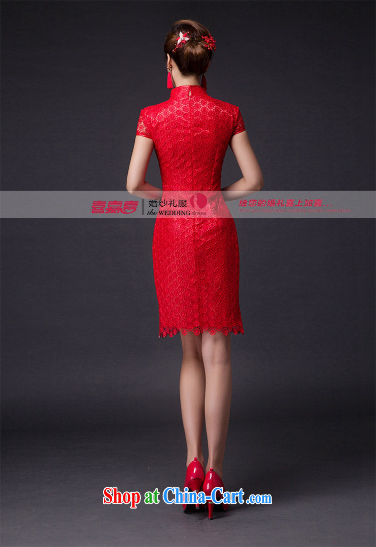 Hi Ka-hi 2015 new bows dresses, classic style retro fine embroidery only American-tie dress skirt L 004 red left size tailored pictures, price, brand platters! Elections are good character, the national distribution, so why buy now enjoy more preferential! Health