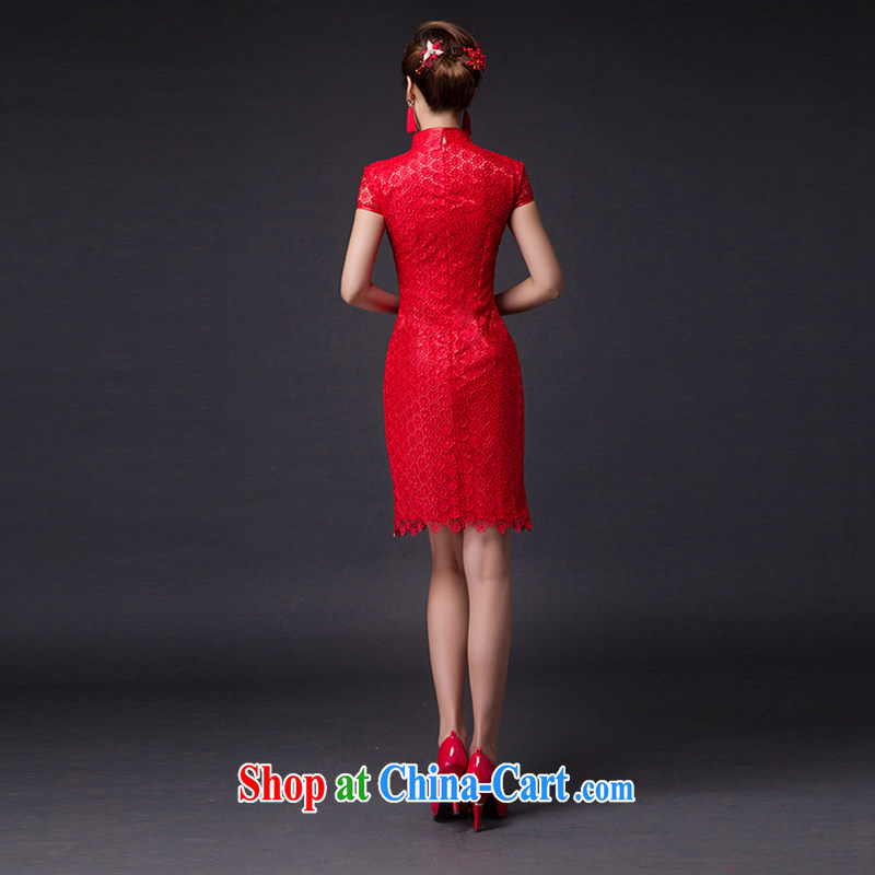 Hi Ka-hi 2015 new bows dresses, classic style retro fine embroidery only the US is withholding dress skirt L 004 red left size tailored-hi Ka-hi, shopping on the Internet