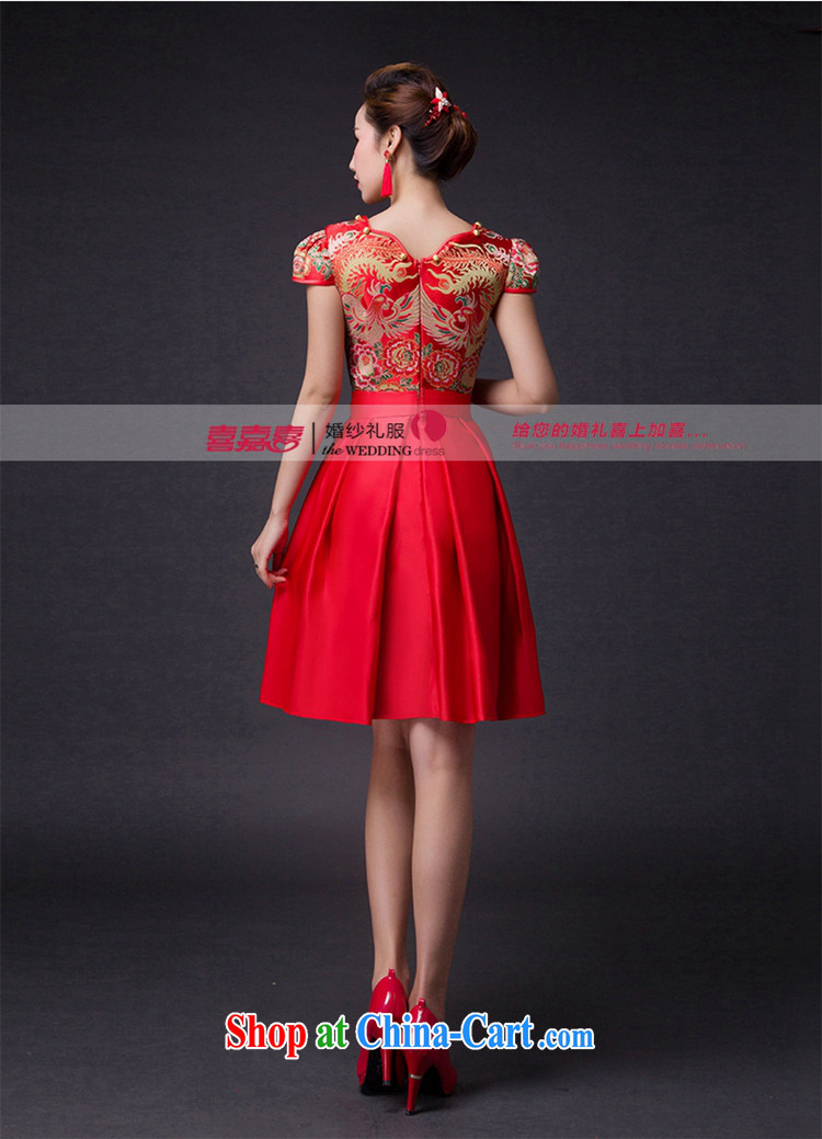 Hi Ka-hi 2015 new bows dresses, classic style retro fine embroidery only American-tie dress skirt L 006 red left size tailored pictures, price, brand platters! Elections are good character, the national distribution, so why buy now enjoy more preferential! Health