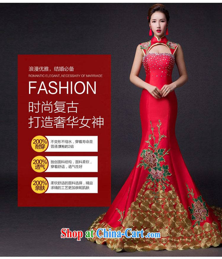 Hi Ka-hi 2015 new bows dresses, classic style retro fine embroidery only American-tie dress skirt L 007 wine red leaves size tailored pictures, price, brand platters! Elections are good character, the national distribution, so why buy now enjoy more preferential! Health