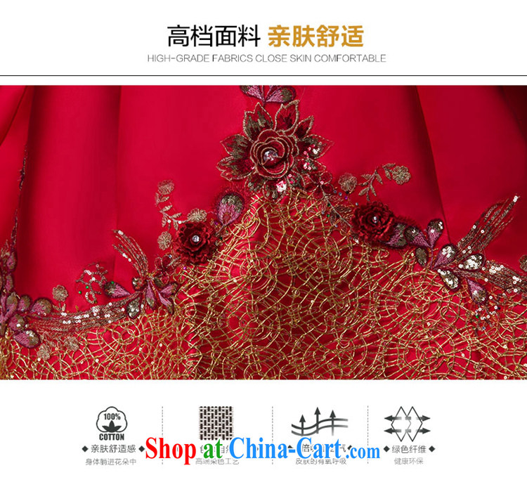 Hi Ka-hi 2015 new bows dresses, classic style retro fine embroidery only American-tie dress skirt L 012 wine red leaves size tailored pictures, price, brand platters! Elections are good character, the national distribution, so why buy now enjoy more preferential! Health