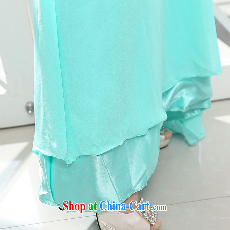 Upscale dress summer 2015 new ultra-long dresses dress single shoulder with floor-to-ceiling large skirt with dress pink L, UYUK, shopping on the Internet