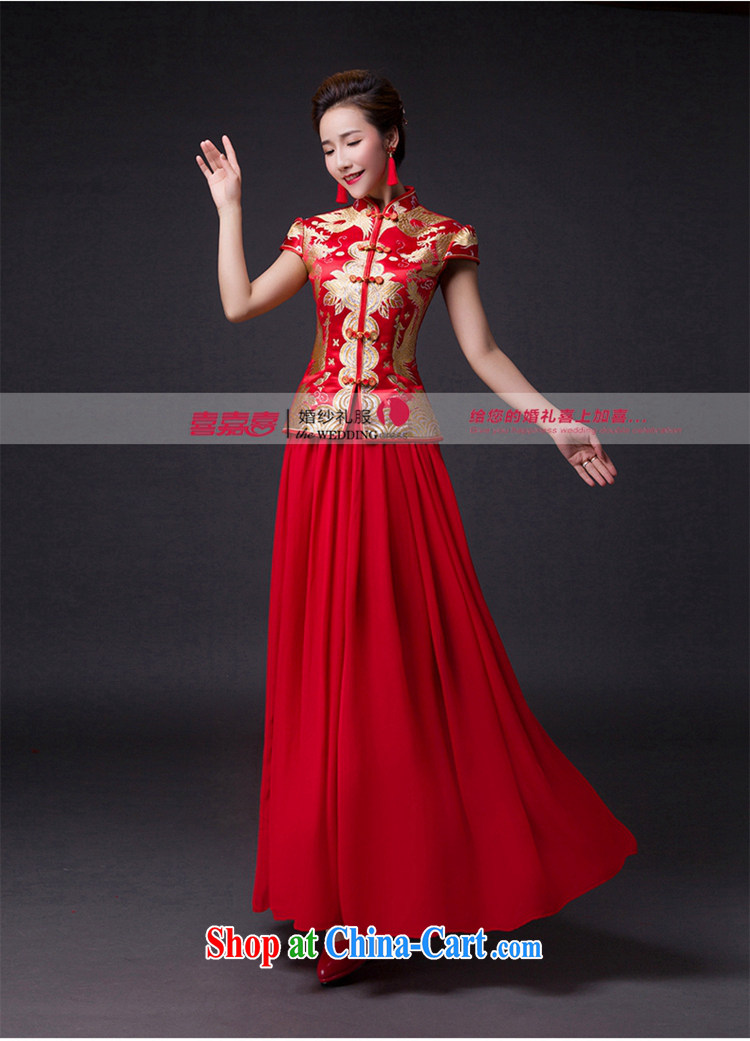 Hi Ka-hi 2015 new bows dresses, classic style retro fine embroidery only American-tie dress skirt L 020 red left size tailored pictures, price, brand platters! Elections are good character, the national distribution, so why buy now enjoy more preferential! Health