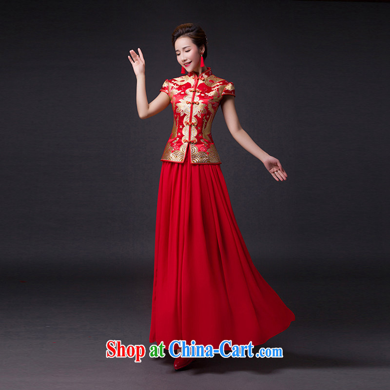 Hi Ka-hi 2015 new bows dresses, classic style retro fine embroidery only the US is withholding dress skirt L 020 red left size tailored-hi Ka-hi, shopping on the Internet