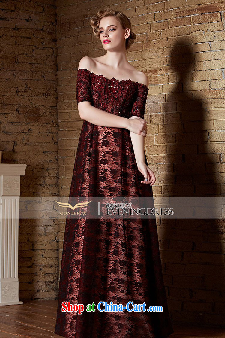 Creative Fox 2015 New Evening Dress lace red dress long high-waist nails Pearl field for evening dress toast banquet dress long skirt 82,155 deep red XXL pictures, price, brand platters! Elections are good character, the national distribution, so why buy now enjoy more preferential! Health