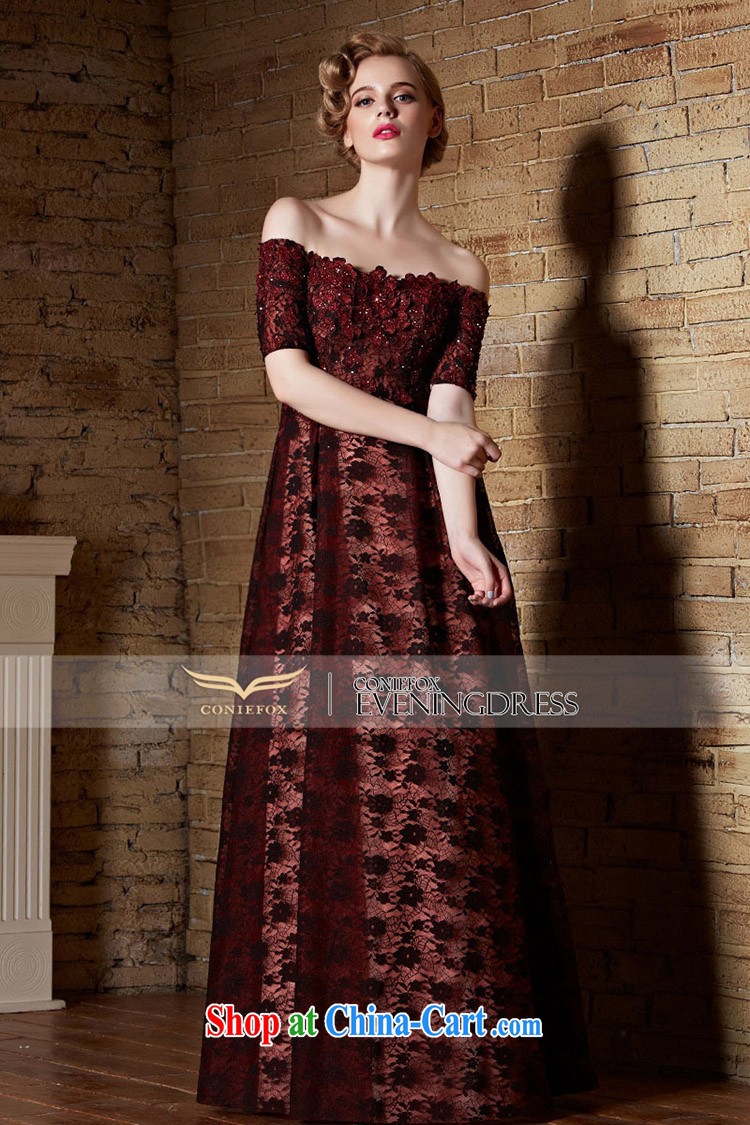 Creative Fox 2015 New Evening Dress lace red dress long high-waist nails Pearl field for evening dress toast banquet dress long skirt 82,155 deep red XXL pictures, price, brand platters! Elections are good character, the national distribution, so why buy now enjoy more preferential! Health