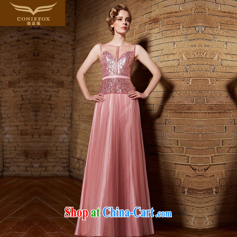 Creative Fox Evening Dress 2015 new banquet dress bridal toast serving pink dresses, long cultivating female bridesmaid dress dress 30,861 pink XXL