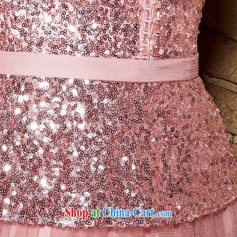 Creative Fox Evening Dress 2015 new banquet dress bride's toast serving pink dresses, long cultivating female bridesmaid dress dress 30,861 pink XXL, creative Fox (coniefox), online shopping