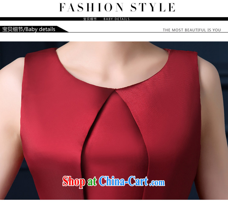 Evening Dress 2015 new summer banquet small dress short bridal wedding dress toast clothing dress women evening dress dark red 2 XL pictures, price, brand platters! Elections are good character, the national distribution, so why buy now enjoy more preferential! Health