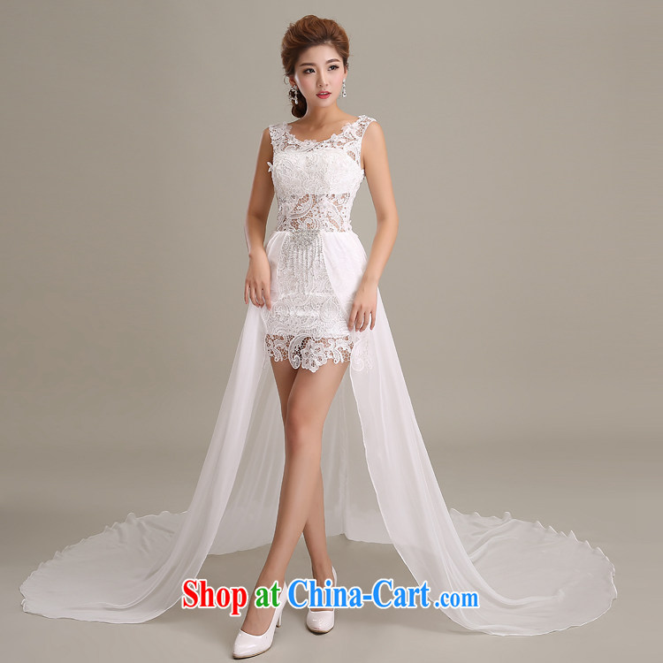 Kowloon City Land fairy skirt tail lace Evening Dress dresses tie dress long banquet dress FD08_ 3088 white M pictures, price, brand platters! Elections are good character, the national distribution, so why buy now enjoy more preferential! Health