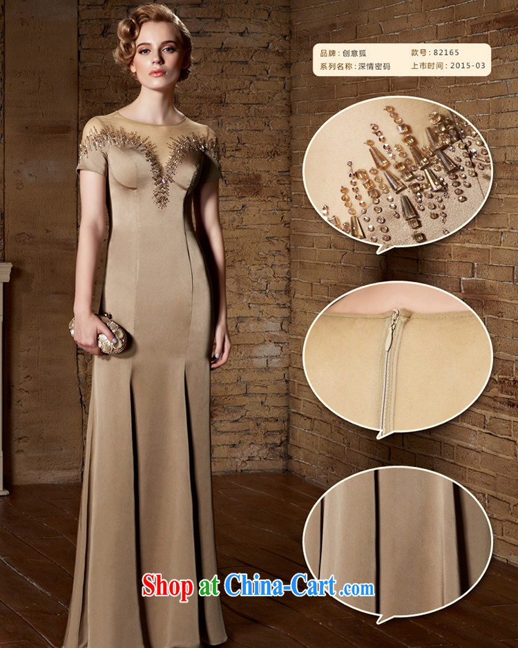 Creative Fox Evening Dress 2015 new dress long skirt long beauty, dresses show moderator Evening Dress evening dress toast serving 82,165 brown XXL pictures, price, brand platters! Elections are good character, the national distribution, so why buy now enjoy more preferential! Health