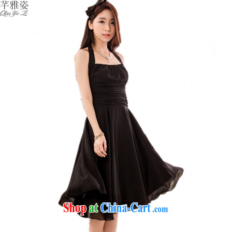 The 2015 new stylish solid-colored snow-woven dresses XL sexy exposed back dress is also the strap skirt annual meeting with her sister dress dress scarlet XXXL approximately 160 - 180 jack, constitution, Jacob (QIANYAZI), online shopping