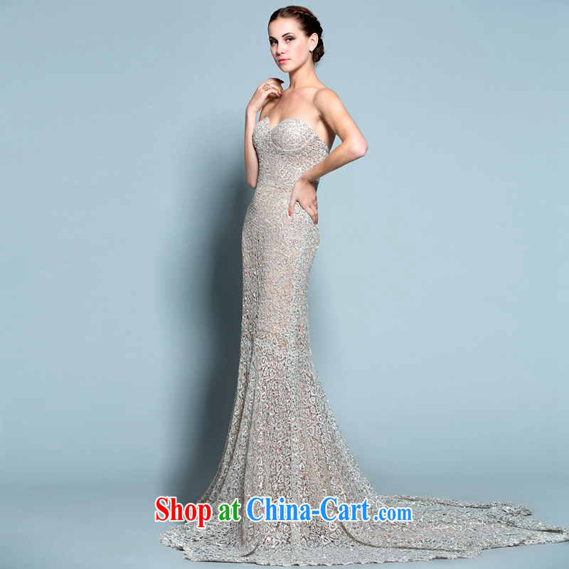 A yarn 2015 New Long crowsfoot dress moderator dress Canada Miss World specified dress 20250246 gold L code in stock 165 ex/88 A, a yarn, shopping on the Internet
