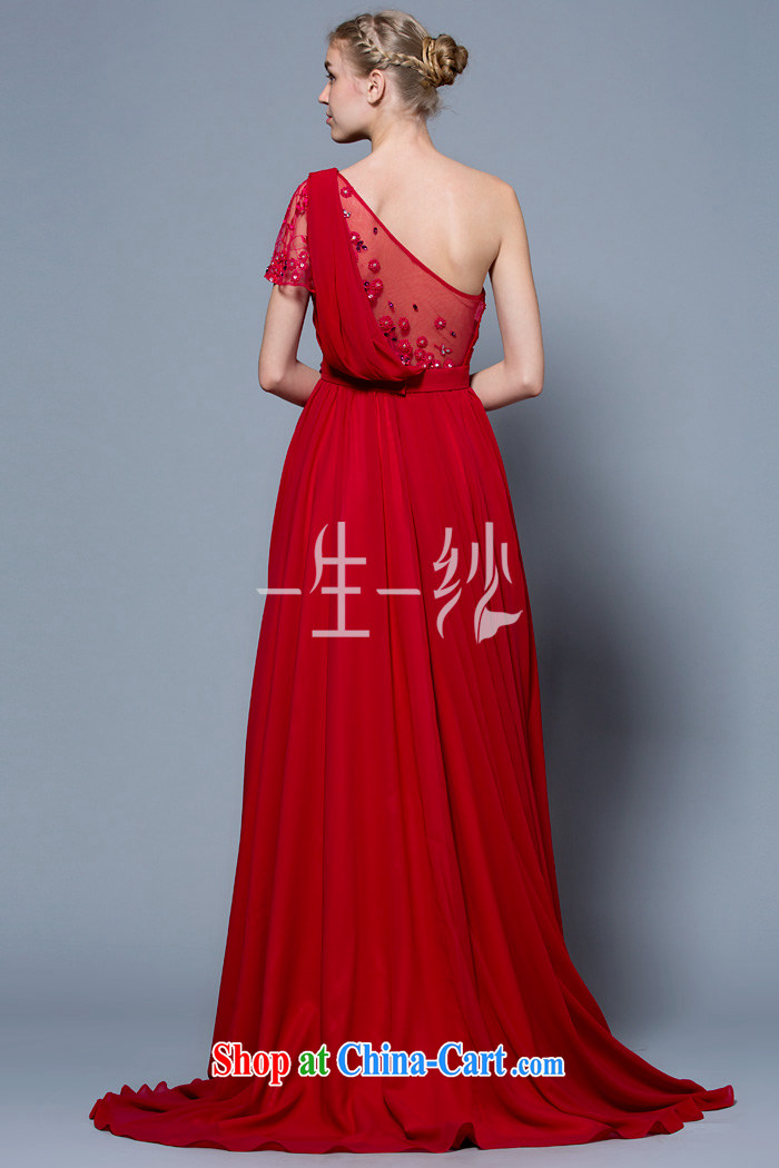 A yarn wedding dresses 2014 new single shoulder-waist small tail bridal dresses serving toast red 30250862 red S code 155/80 A stock pictures, price, brand platters! Elections are good character, the national distribution, so why buy now enjoy more preferential! Health