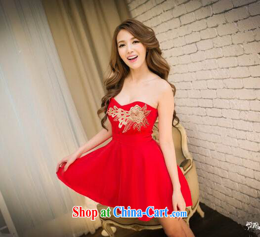 Ryan, the 2015 summer new, my store women's clothing dresses and elegant embroidery spend large erase chest dress dress bridesmaid clothing red are code pictures, price, brand platters! Elections are good character, the national distribution, so why buy now enjoy more preferential! Health