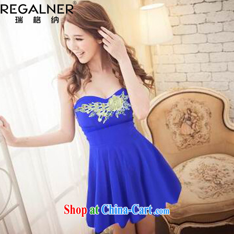 Ryan, the 2015 summer new, my store women's clothing dresses and elegant embroidery spend the bare chest dress dress bridesmaid clothing red, code, Ryan Wagner (REGALNER), shopping on the Internet