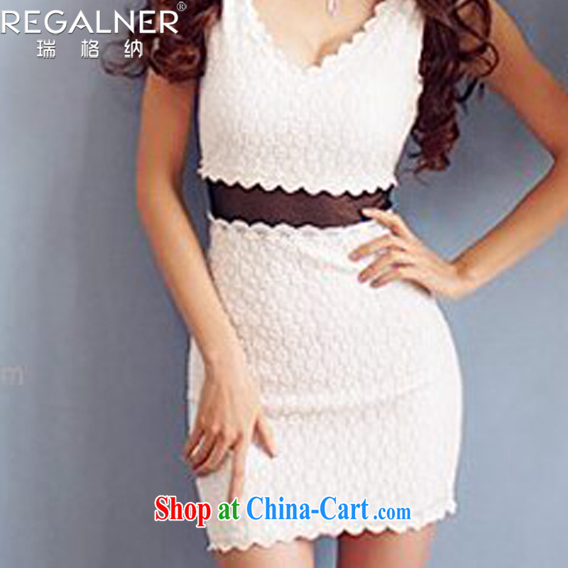 Ryan, the 2015 summer new, my store female dancing sexy female dresses small dress banquet service white, code, Ryan Wagner (REGALNER), shopping on the Internet