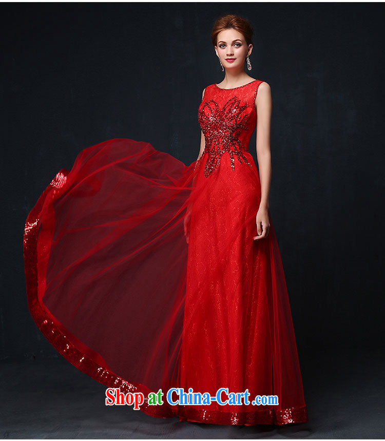 Luang Prabang in 2015 new dress double-shoulder-length, banquet overlay red evening dress uniforms bridal toast serving summer China Red XL pictures, price, brand platters! Elections are good character, the national distribution, so why buy now enjoy more preferential! Health