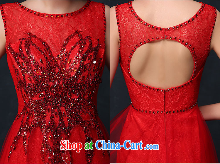 Luang Prabang in 2015 new dress double-shoulder-length, banquet overlay red evening dress uniforms bridal toast serving summer China Red XL pictures, price, brand platters! Elections are good character, the national distribution, so why buy now enjoy more preferential! Health