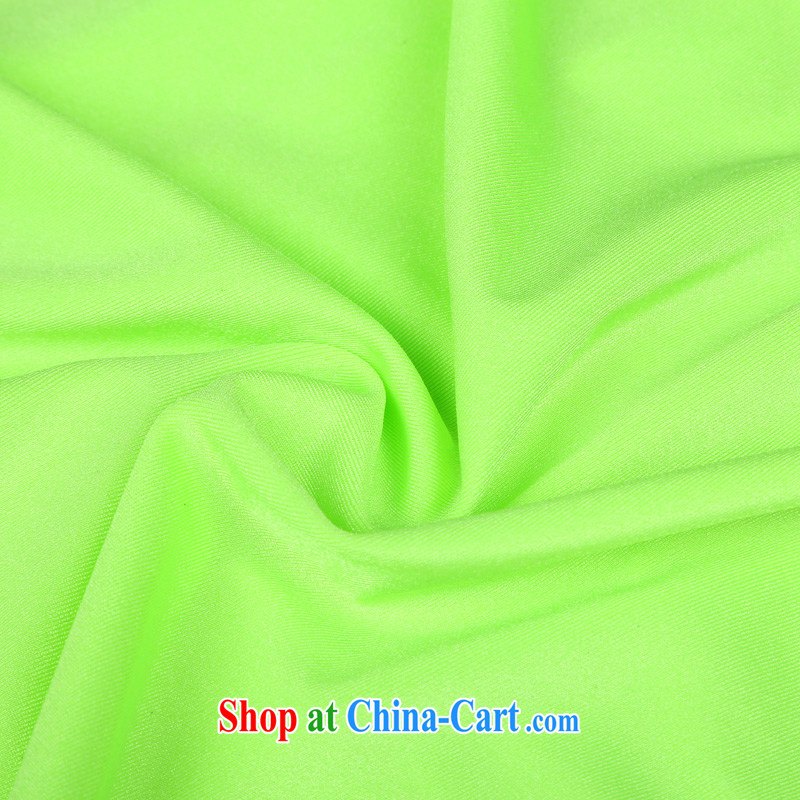 According to dance Hip Hop bar DS for dance clothes night DJ jazz scene with hip-hop, hiphop fluorescent shirt fluorescent green, dance to hip hop, and shopping on the Internet