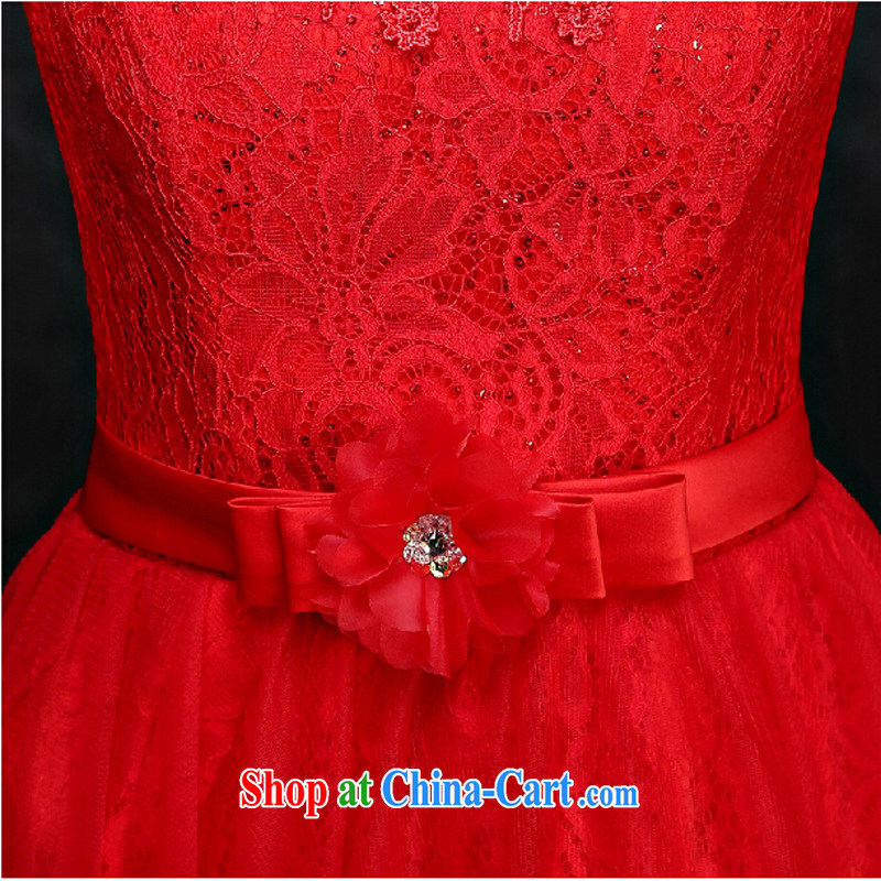 Pure bamboo love yarn 015 spring wedding dresses bridal toast serving Red field shoulder bridesmaid summer serving small dress dresses red tailored to contact customer service, and pure bamboo love yarn, shopping on the Internet