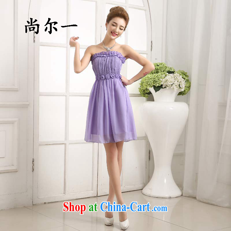There's a new summer, bridesmaid dress bridesmaid service sister skirt dresses annual concert 6411 serving light purple are code