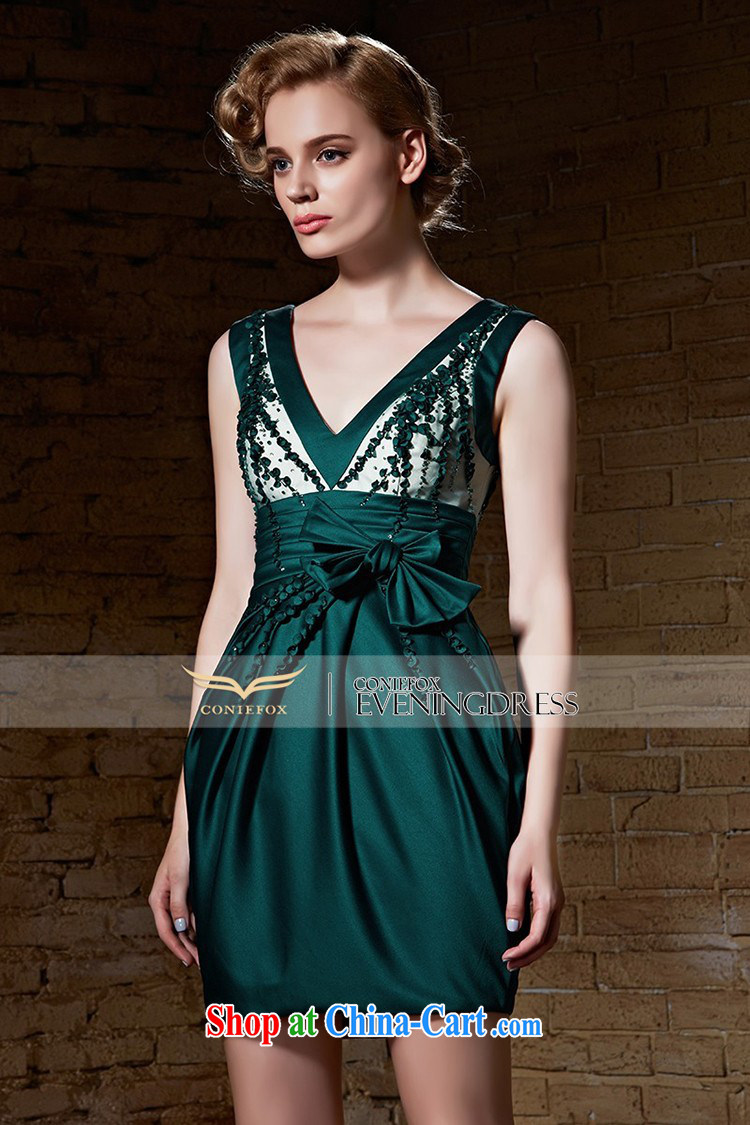 Creative Fox 2015 new high-end custom dress green dress short dress uniform toast dress beauty vest dress skirt 82,182 green tailored pictures, price, brand platters! Elections are good character, the national distribution, so why buy now enjoy more preferential! Health