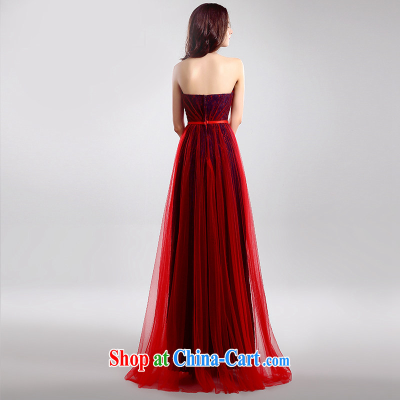 Time his bride's wedding dress wiped his chest long serving toast the betrothal beauty Evening Dress Evening Dress uniforms from the banquet bridesmaid dress red spell blue XXL, the time, and, on-line shopping