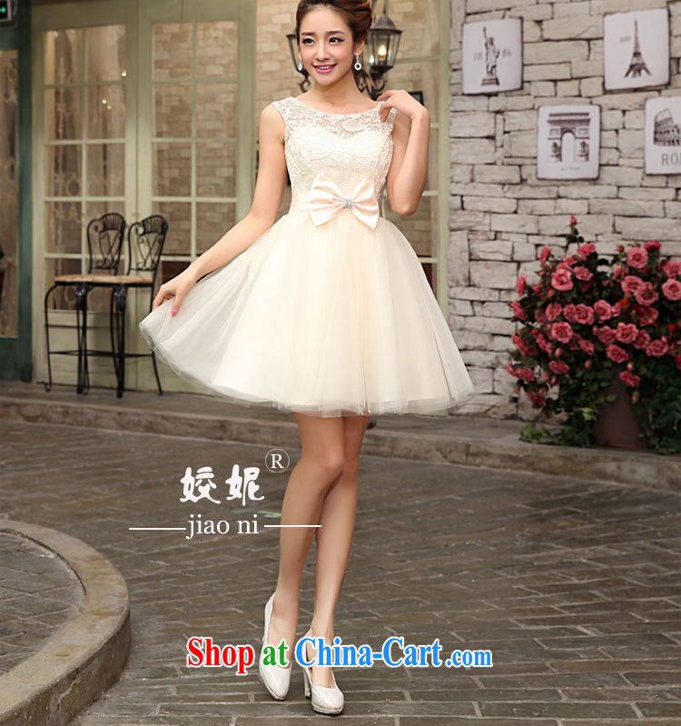 Kou Connie LIFU bridal toast service banquet dress married 2015 new spring and summer shoulders short small dress bridesmaid dress red L pictures, price, brand platters! Elections are good character, the national distribution, so why buy now enjoy more preferential! Health