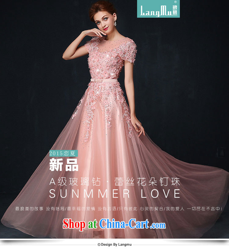 Luang Prabang the Evening Dress 2015 summer and autumn new Korean-drill flowers bridal dresses skirts dresses banquet evening dress bare pink XL pictures, price, brand platters! Elections are good character, the national distribution, so why buy now enjoy more preferential! Health