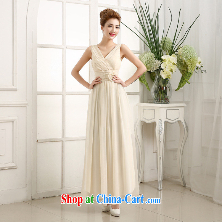 There's a bridesmaid summer serving New bridesmaid dresses in SISTER bridesmaid dress Evening Dress long dress long skirt bridesmaid dress 6414 champagne color, pictures, price, brand platters! Elections are good character, the national distribution, so why buy now enjoy more preferential! Health