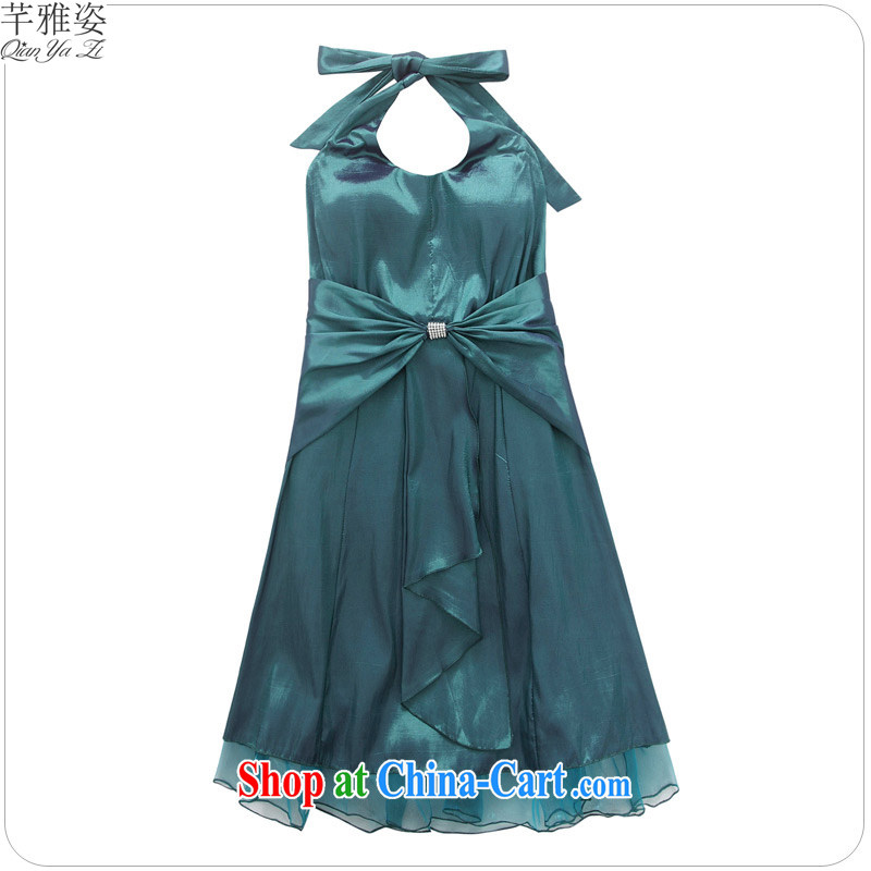The 2015 new sexy back exposed U dress collar is also bow-tie dress code and annual fashion Evening Dress dress hosted dress fuchsia XXL approximately 140 - 160 jack, constitution, Jacob (QIANYAZI), online shopping