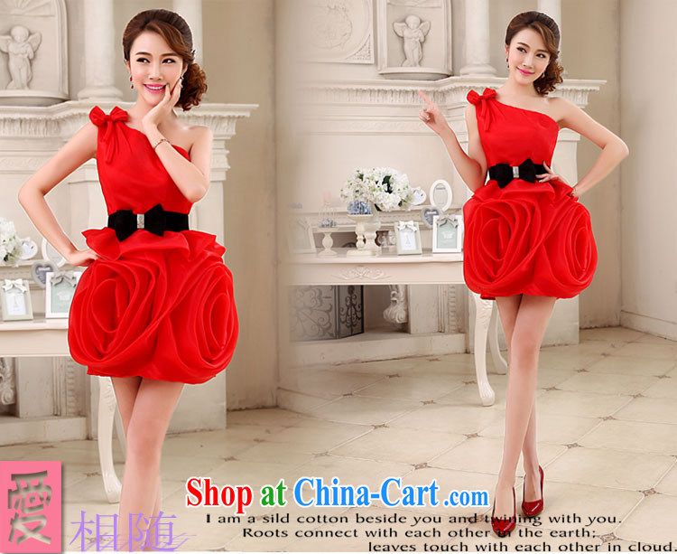 Connie focus 2015 new summer bridal dresses serving toast wedding short red, Wang Wei upscale European root yarn single shoulder dress red XXL pictures, price, brand platters! Elections are good character, the national distribution, so why buy now enjoy more preferential! Health
