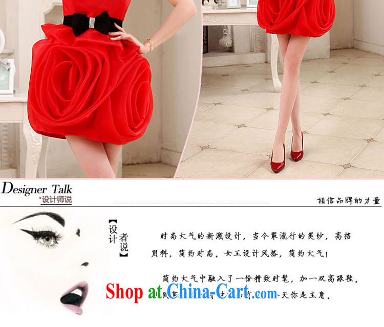 Connie focus 2015 new summer bridal dresses serving toast wedding short red, Wang Wei upscale European root yarn single shoulder dress red XXL pictures, price, brand platters! Elections are good character, the national distribution, so why buy now enjoy more preferential! Health