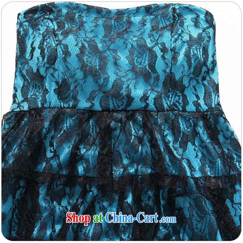 JK 2. YY 2015 new lace bridesmaid dress sense of bare chest show the dress code dress with short skirts as blue XXXL 165 recommendations about Jack, JK 2. YY, shopping on the Internet